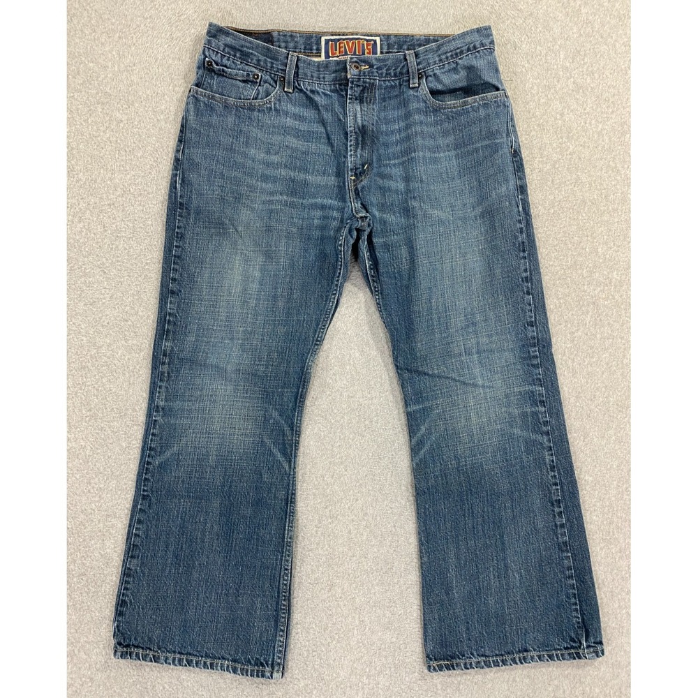 Levis 527 Jeans Mens 38x30 (Fits 36x29) Low Boot Cut Cotton Western Denim Y2K
